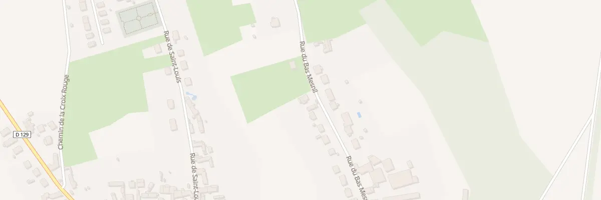 Plan du 25 Rue du Bas Mesnil au Mesnil-Théribus