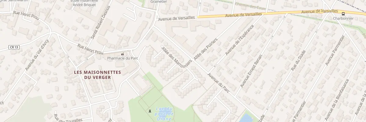 Plan du 2 All des Marronniers aux Clayes-sous-Bois