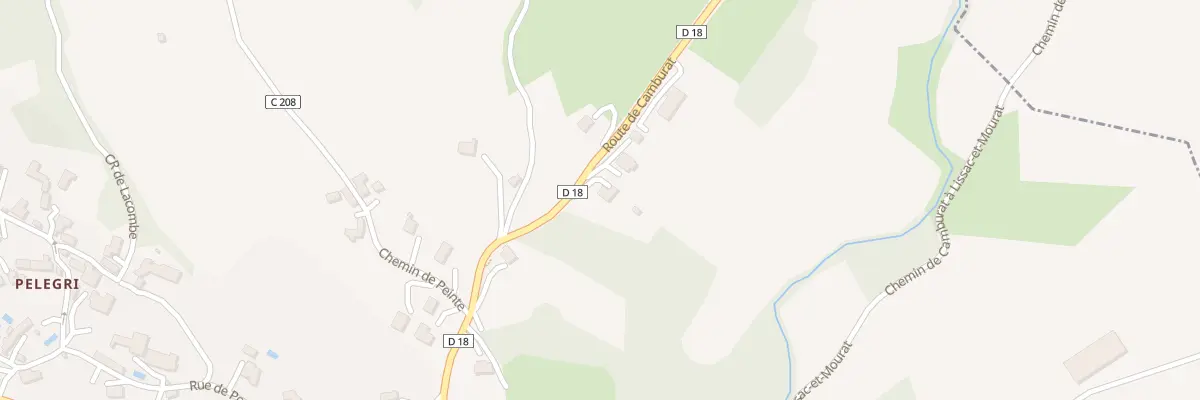 Plan du 392 Rte de Camburat à Lissac-et-Mouret