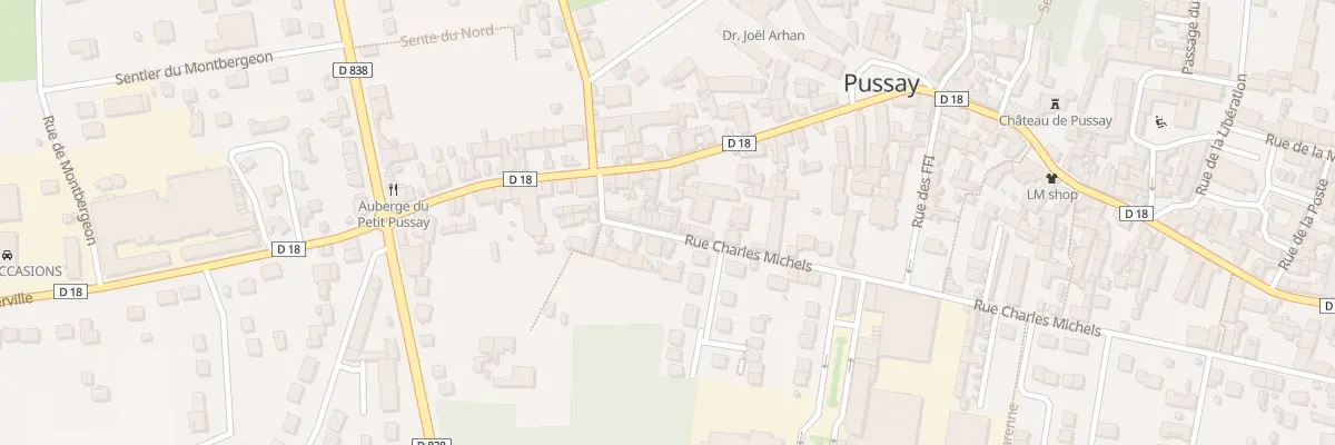 Plan du 16 Rue Charles Michels à Pussay