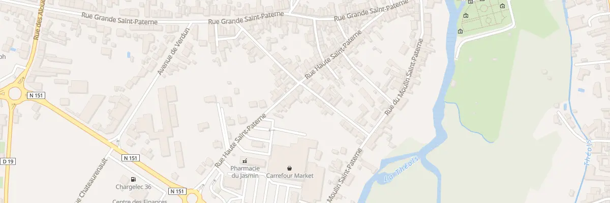 Plan du 45 Rue Haute Saint-Paterne à Issoudun