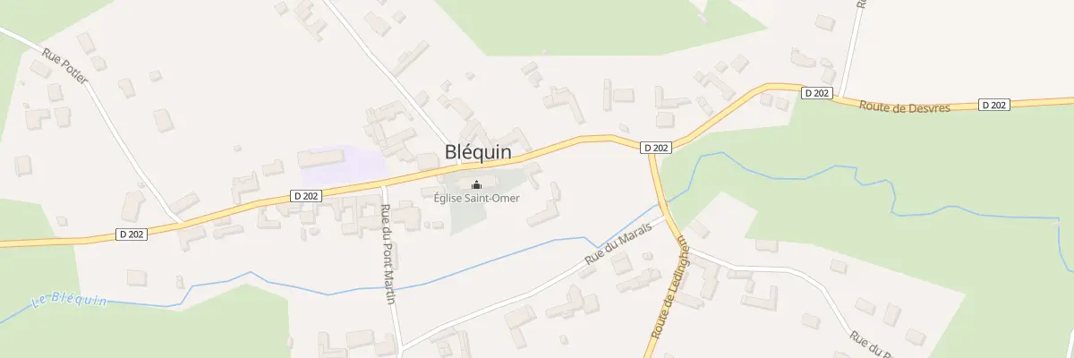 Plan du 3 Rte de Desvres à Bléquin