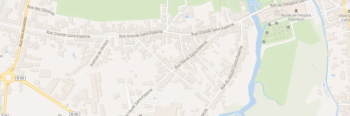 Plan du 20 Rue Haute Saint-Paterne à Issoudun