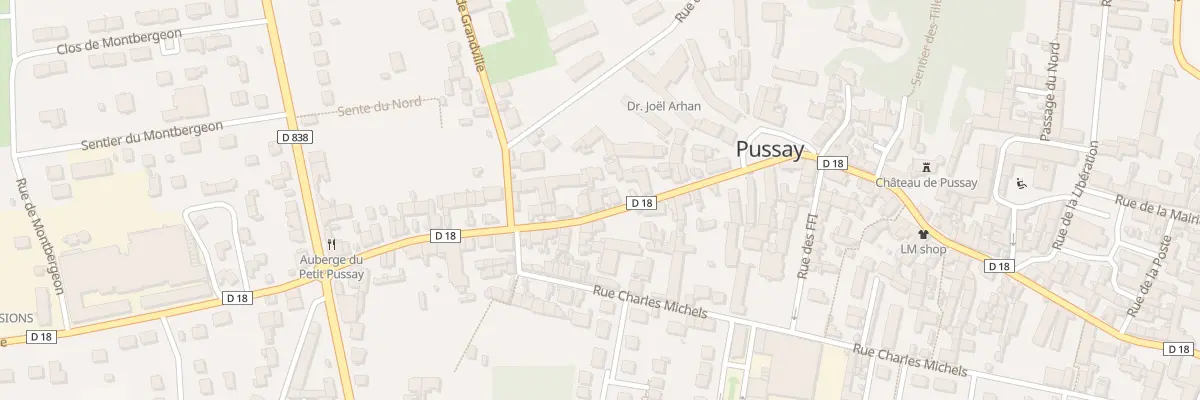 Plan du 80 Rue Etienne Laurent à Pussay