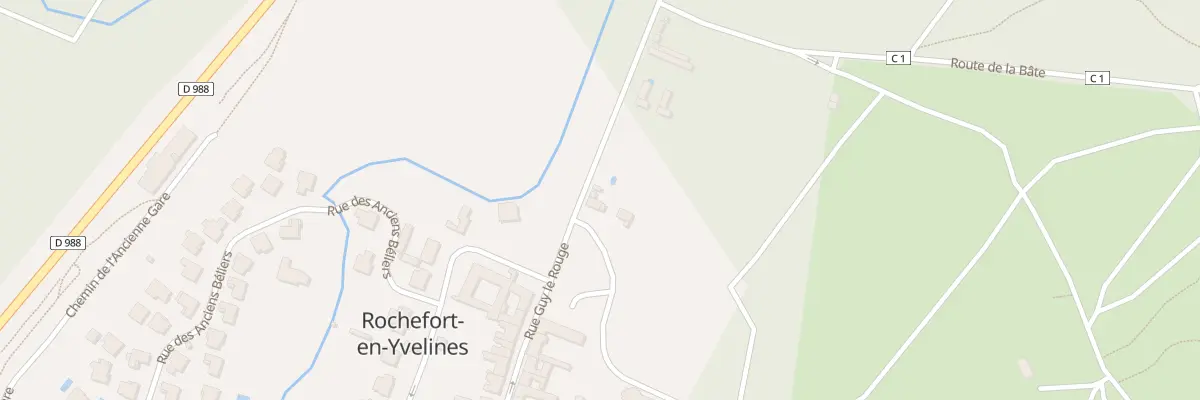 Plan du 1B Rue Guy le Rouge à Rochefort-en-Yvelines