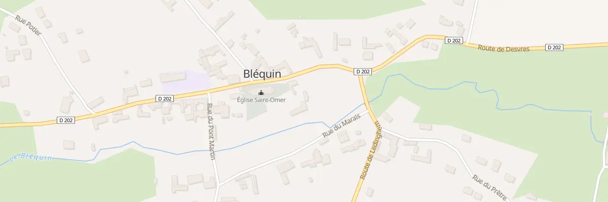 Plan du 1 Rte de Desvres à Bléquin