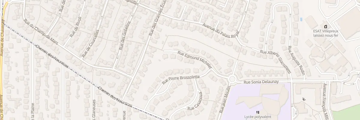 Plan du 12 Rue Edmond Michelet à Villepreux