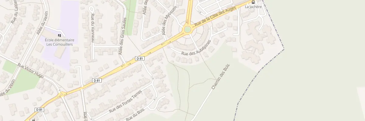 Plan du 5 Rue des Aubepines à Menucourt