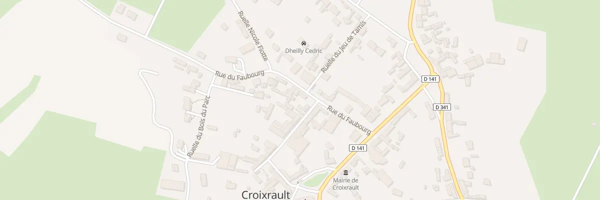 Plan du 3 Rue du Faubourg à Croixrault