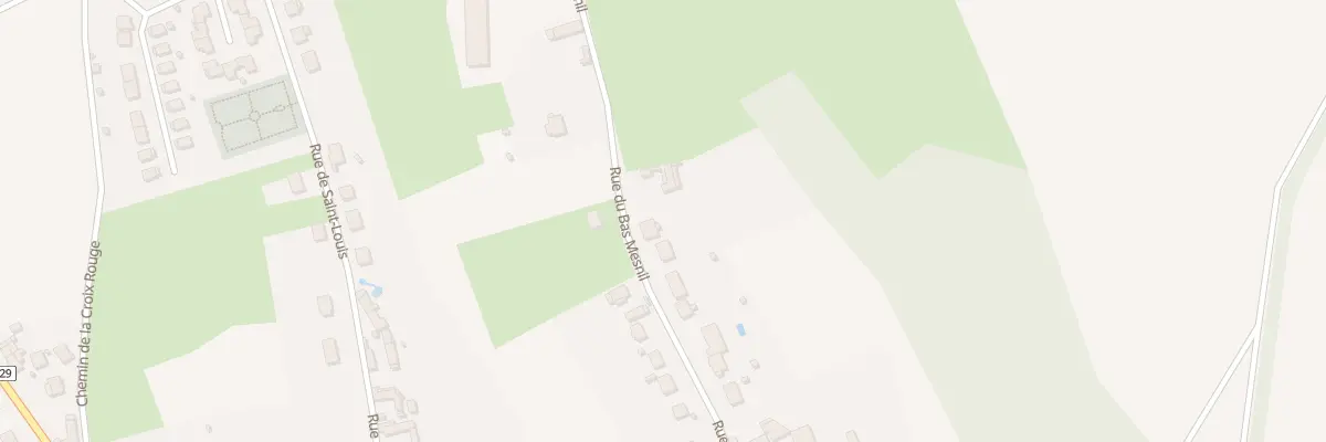 Plan du 22 Rue du Bas Mesnil au Mesnil-Théribus