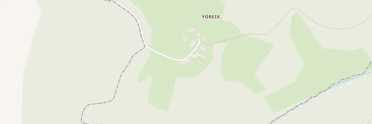 Plan du 2 Yoreix au Donzeil