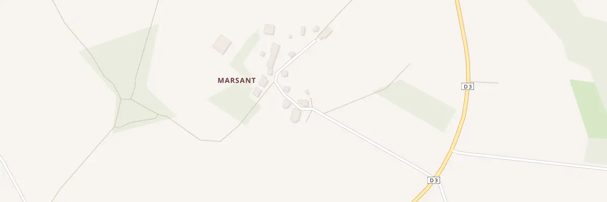Plan du 1 Marsant à Roches