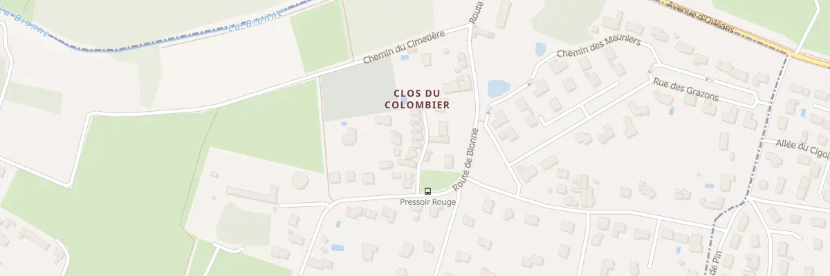 Plan du 17B Rte de Bionne à Combleux