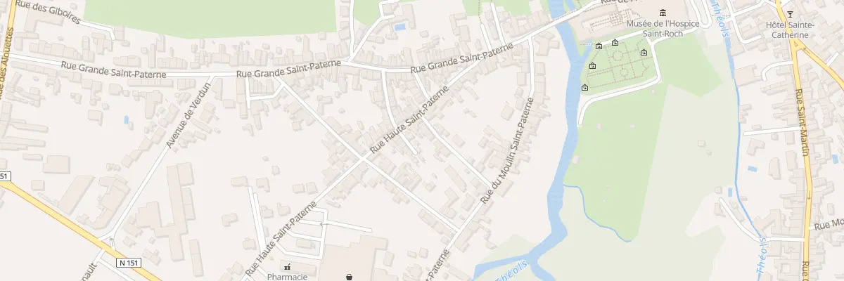 Plan du 23 Rue Haute Saint-Paterne à Issoudun