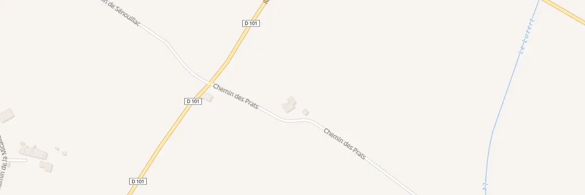 Plan du 1212 Che des Prats à Labastide-de-Lévis