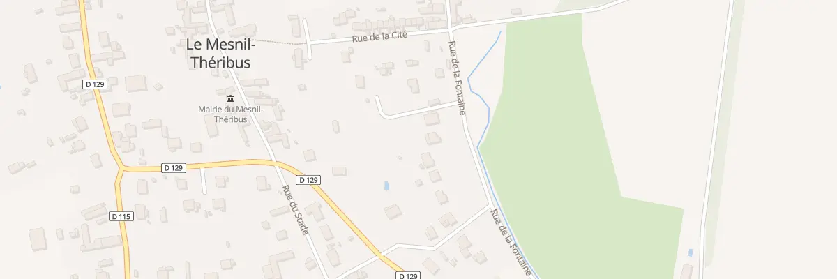 Plan du 12 Rue de la Fontaine au Mesnil-Théribus