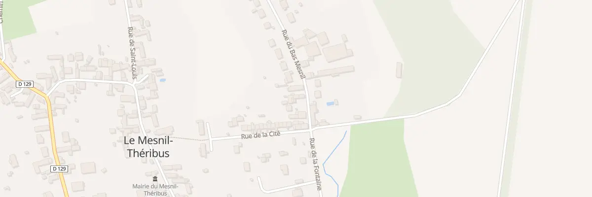Plan du 3 Rue du Bas Mesnil au Mesnil-Théribus