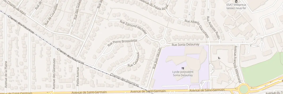 Plan du 3 Rue Daniele Casanova à Villepreux