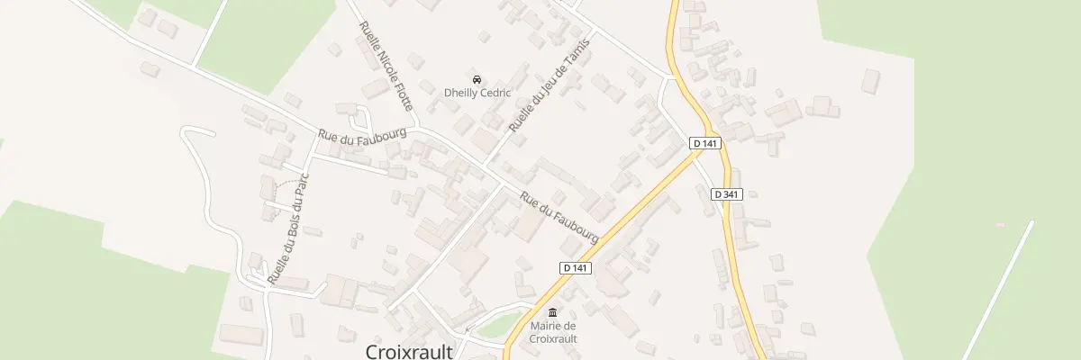 Plan du 6 Rue du Faubourg à Croixrault