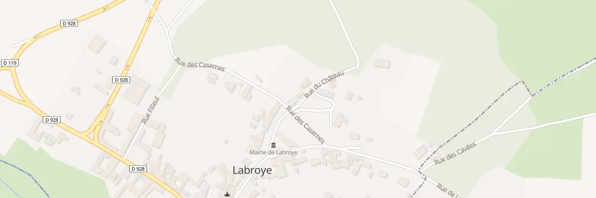 Plan du 1 Rue du Château à Labroye