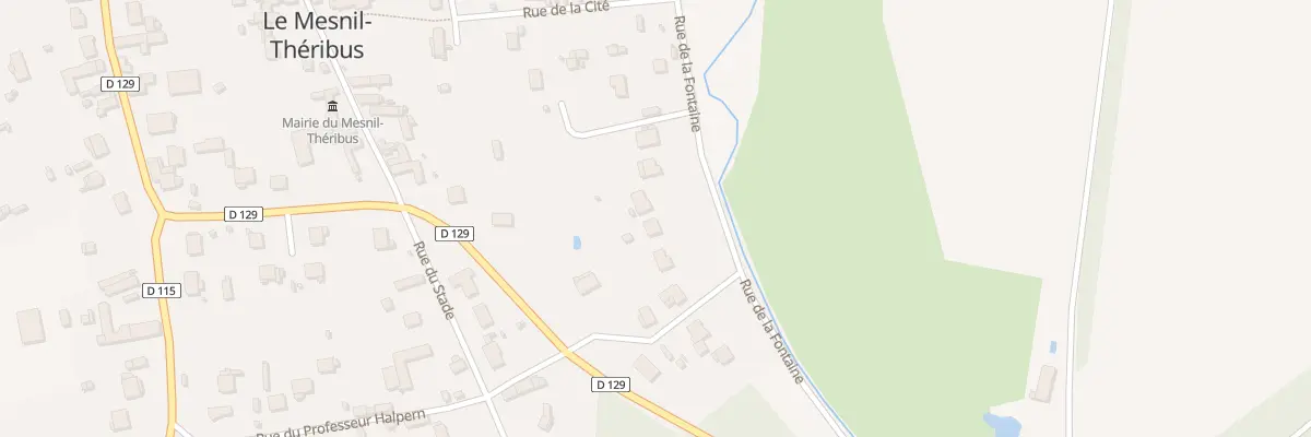 Plan du 10 Rue de la Fontaine au Mesnil-Théribus