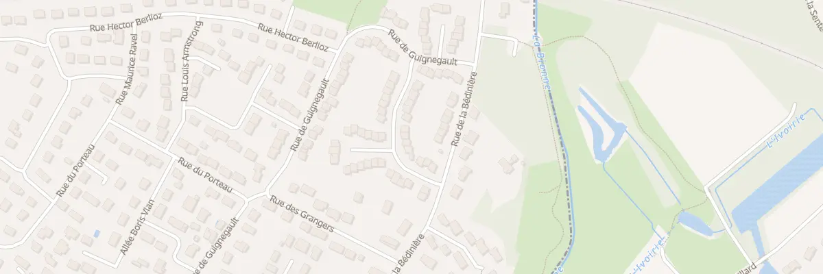 Plan du 14 Rue Jean-Philippe Rameau à Saint-Jean-de-Braye