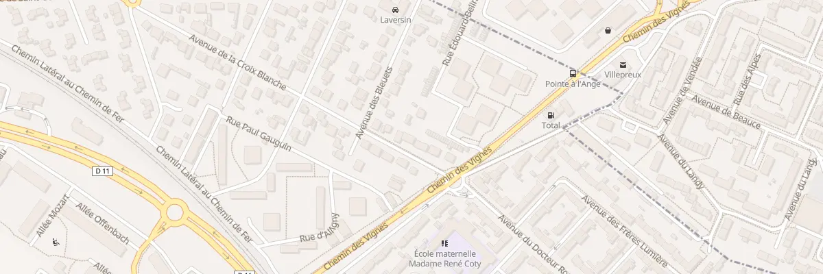 Plan du 8 Av de la Croix Blanche aux Clayes-sous-Bois