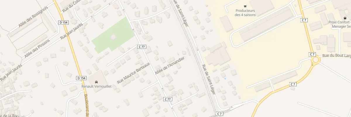 Plan du 5 All de l’Amandier à Vernouillet