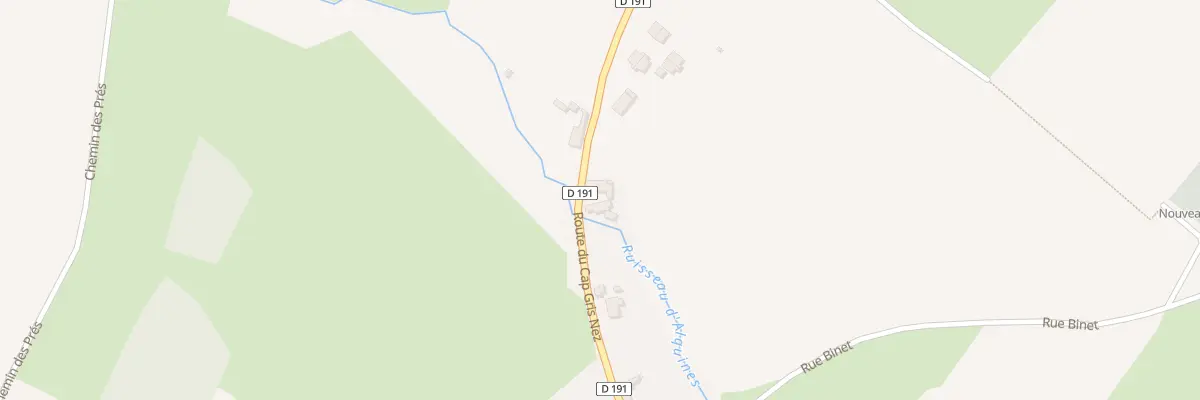 Plan du 16 Rte du Cap Gris Nez à Alquines