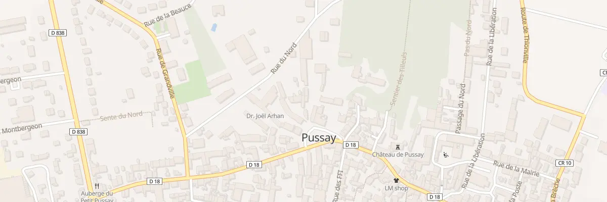 Plan du 10 Pl du Carrouge à Pussay