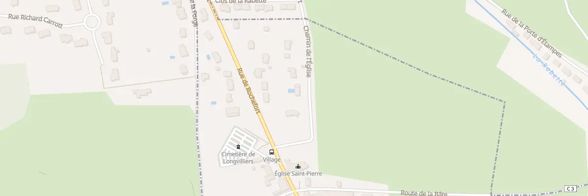 Plan du 2 Che de l’Eglise à Longvilliers