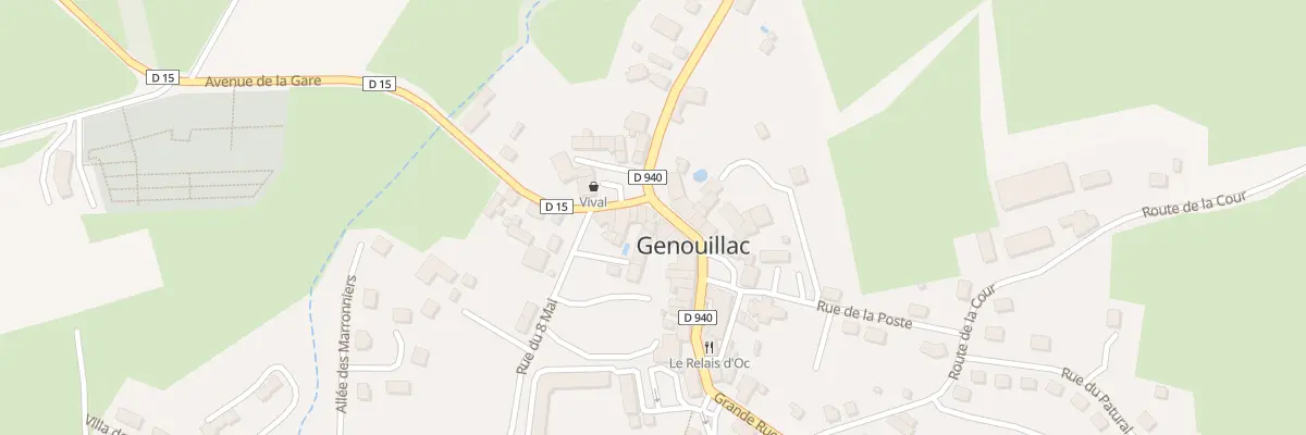 Plan du 2 Grande Rue à Genouillac