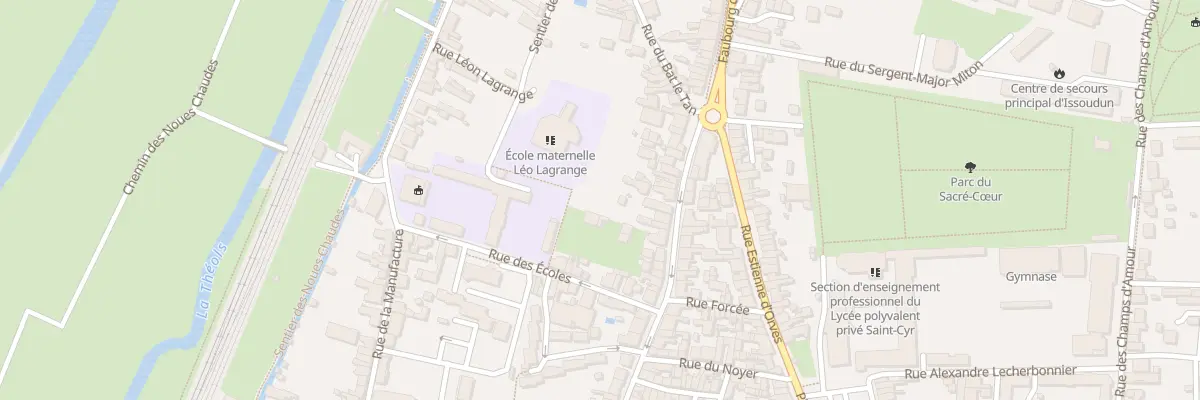 Plan du 75 Rue Pierre Brossolette à Issoudun