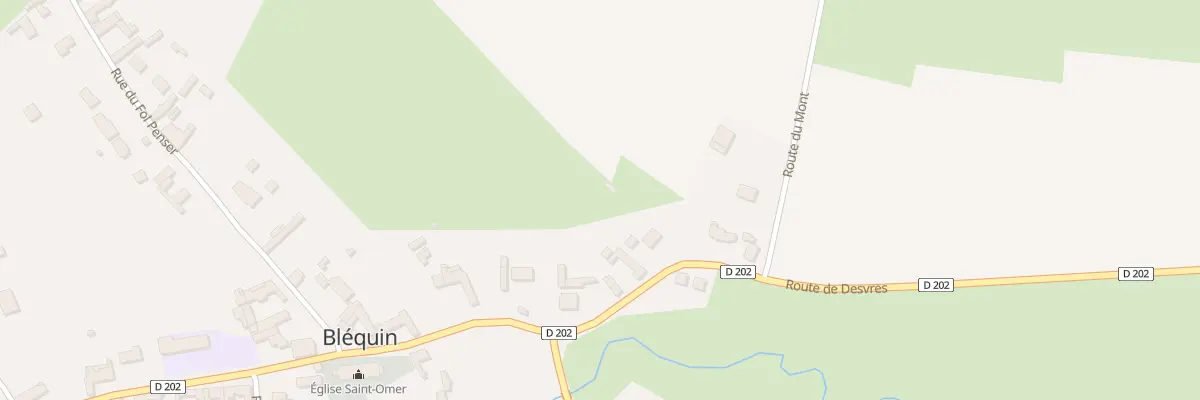 Plan du 2 Rte de Desvres à Bléquin