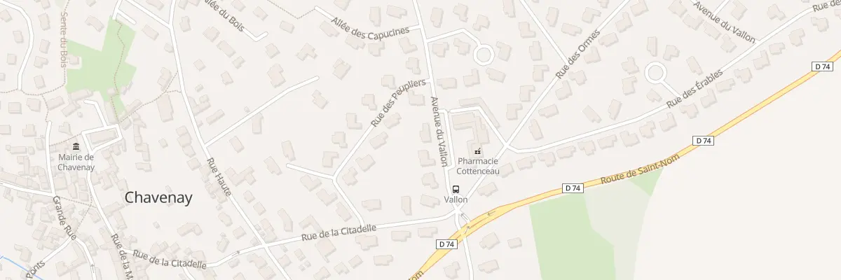 Plan du 7 Av du Vallon à Chavenay