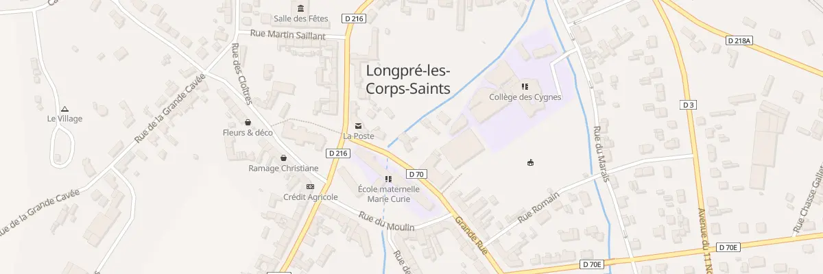 Plan du 7 Rue Grande Rue à Longpré-les-Corps-Saints