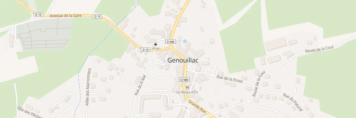 Plan du 6 Grande Rue à Genouillac