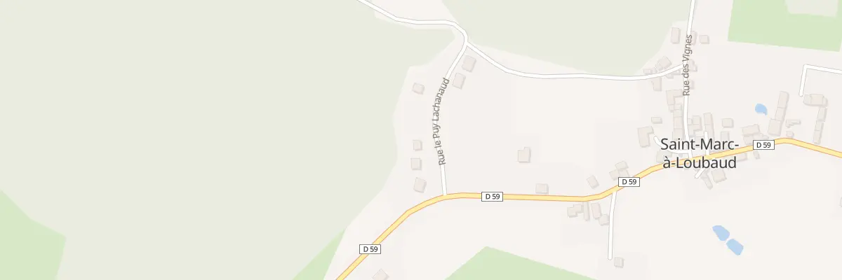 Plan du 6 Rue le Puy Lachanaud à Saint-Marc-à-Loubaud
