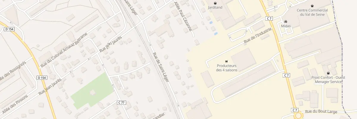 Plan du 45 Rue Saint Leger à Vernouillet