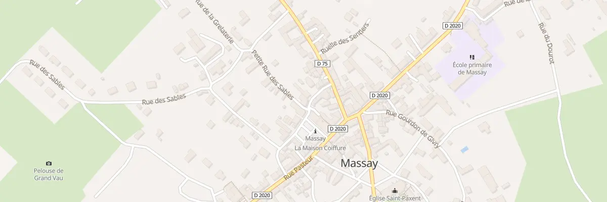 Plan du 1 Rue des Forges à Massay