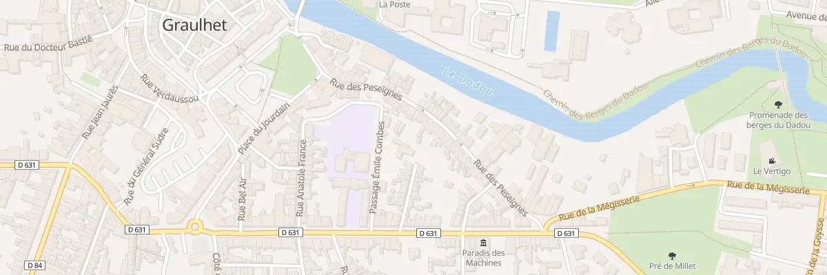 Plan du 34 Rue des Peseignes à Graulhet