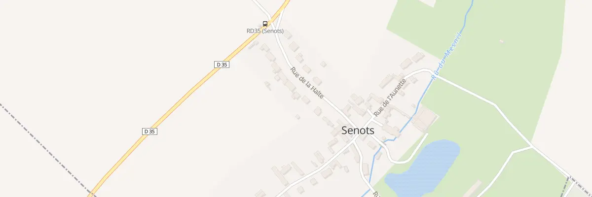 Plan du 125 Rue de la Halte à Senots