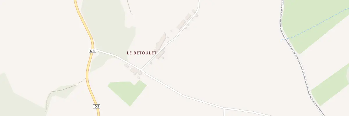 Plan du 10 Le Betoullet à Roches