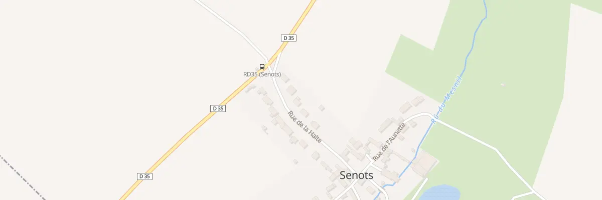 Plan du 150 Rue de la Halte à Senots