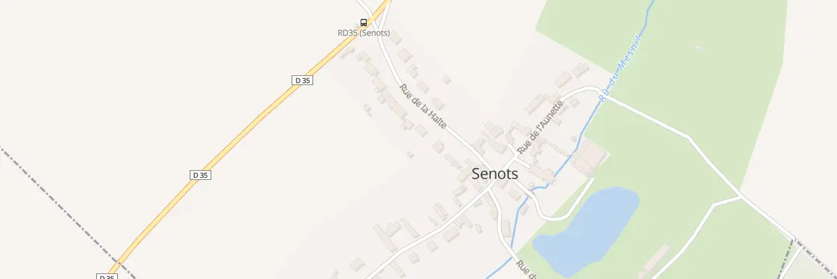 Plan du 85 Rue de la Halte à Senots