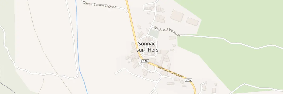 Plan du 1 Rue de l’Eglise à Sonnac-sur-l’Hers