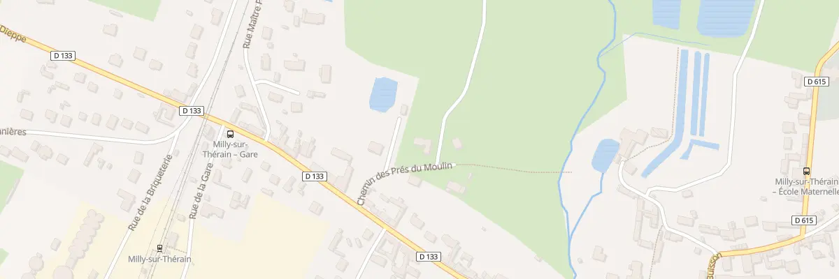 Plan du 1B Che des Près du Moulin à Milly-sur-Thérain