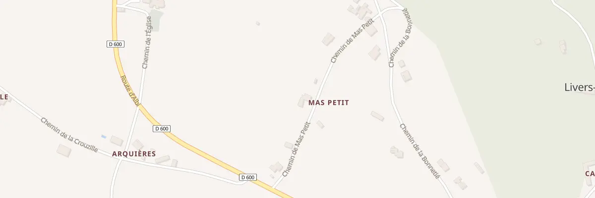 Plan du 5009 Mas Petit à Livers-Cazelles