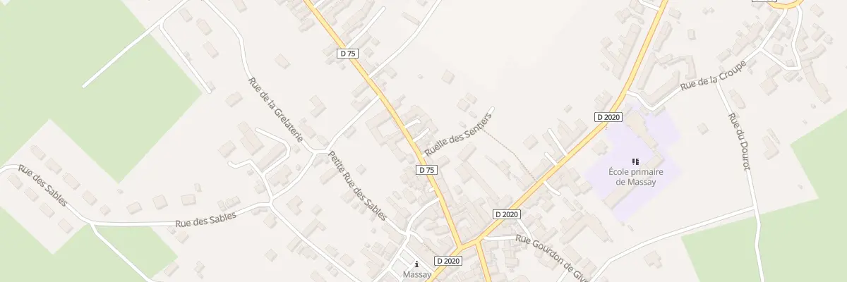 Plan du 18 Rue de la Gare à Massay