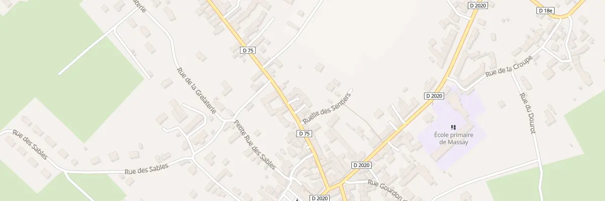 Plan du 24 Rue de la Gare à Massay